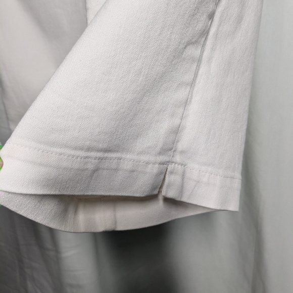 Carrol Reed White Pull up Stretch Capris Size 12 - Picture 7 of 9